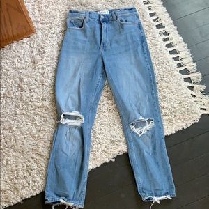 Abercrombie and Fitch high rise straight jeans